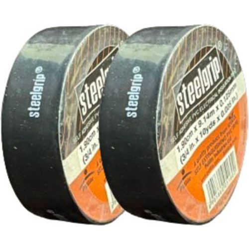 شريط لاصق بلاستيكي لعزل الكهرباء لون أسود سكوتش - 2